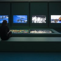 John Akomfrah. Listening All Night To The Rain. CANTO VII. Installation View: Museo Nacional Thyssen-Bornemisza, 2025. Image by Maru Serrano. 