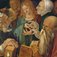 Jesus Among the Doctors. Jesús entre los doctores, 1506
