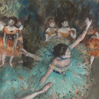 Bailarina basculando (Bailarina verde). Edgar Degas