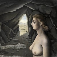 Mujer ante el espejo. Paul Delvaux