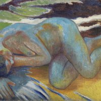 Desnudo azul. Mijaíl Lariónov