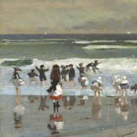 Escena de playa. Winslow Homer