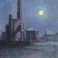 Factory in the Moonlight. Fábrica a la luz de la luna, 1898