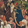 Knights and Soldiers playing Dice for Christ's Robe. Caballeros y soldados jugando a los dados la capa de Cristo, 1477-1478