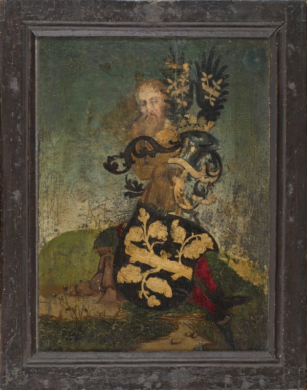 Figure with Coat-of-arms (reverse). Wolfgang Beurer