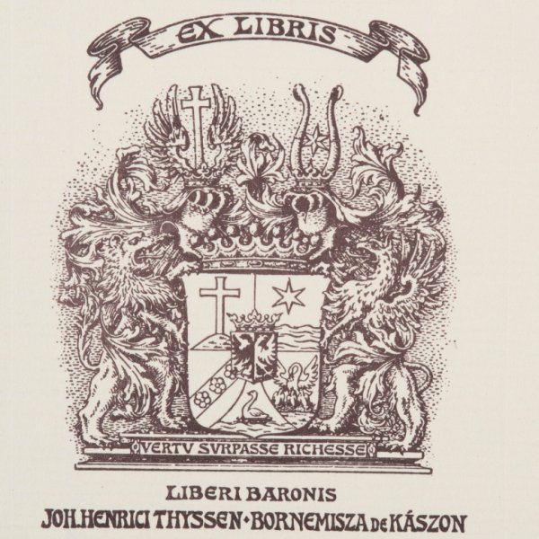 Ex-libris del Barón Thyssen-Bornemisza