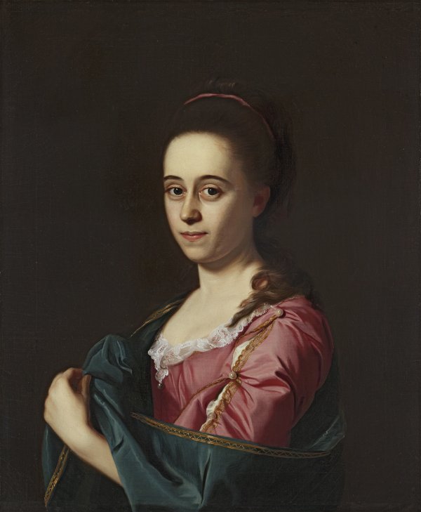 Portrait of Mrs. Joshua Henshaw II (Catherine Hill). Retrato de Catherine Hill, mujer de  Joshua Henshaw II, c. 1772