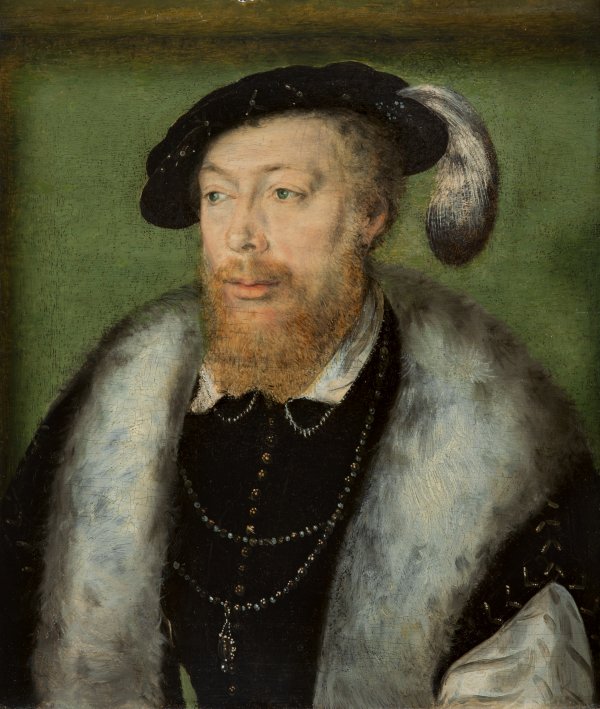 Retrato de Robert IV de la Marck, duque de Bouillon. Corneille DE LYON (Corneille de la Haye)