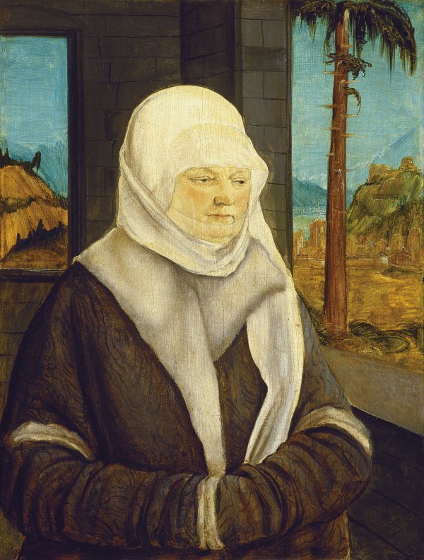 Portrait of a Woman of the Reuss Family. Retrato de una mujer de la familia Reuss, 1524 (?)