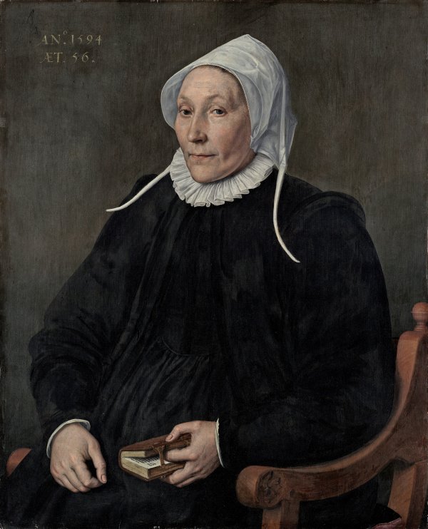 Portrait of a Woman aged Fifty-six . Dama de cincuenta y seis años, 1594