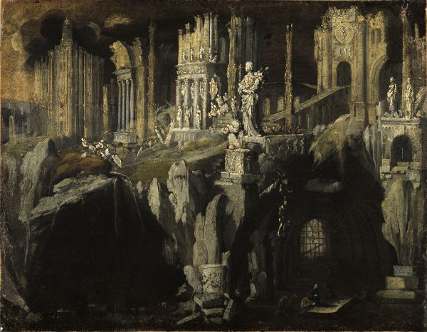Daniel en el foso de los leones. François de (Monsú Desiderio) Nomé Daniel en el foso de los leones. François de (Monsú Desiderio) Nomé
