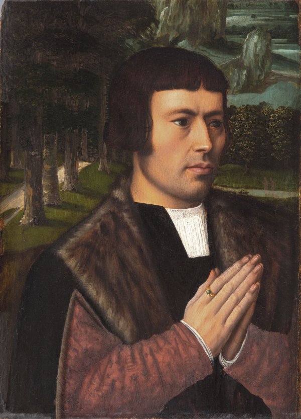 Caballero orando. Ambrosius Benson