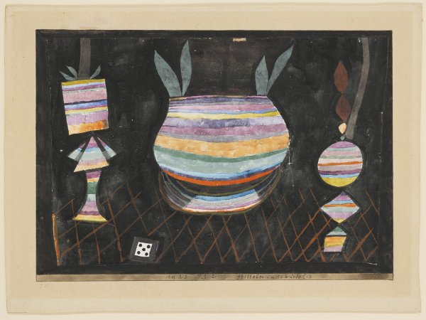 Naturaleza muerta con dado, 1923, 22. Paul Klee