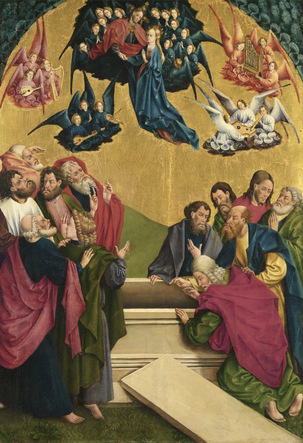 The Assumption of the Virgin. La Asunción de la Virgen, Un poco antes de 1457
