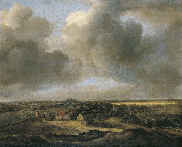 Bleaching Fields at Bloemendaal, near Haarlem. Campos de blanqueo en el Bloemendaal, cerca de Haarlem, década de 1660
