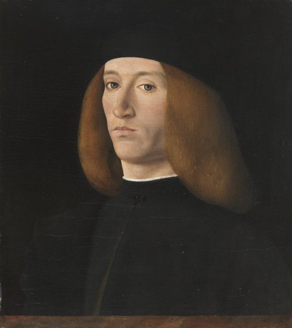 Portrait of a Young Man. Retrato de un joven, después de 1490