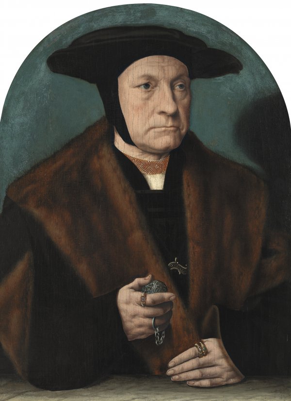 Retrato de un hombre de la familia Weinsberch . Bartholomäus El Viejo Bruyn