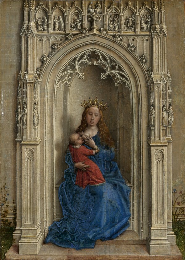 The Virgin and Child enthroned. La Virgen con el Niño entronizada, c. 1433