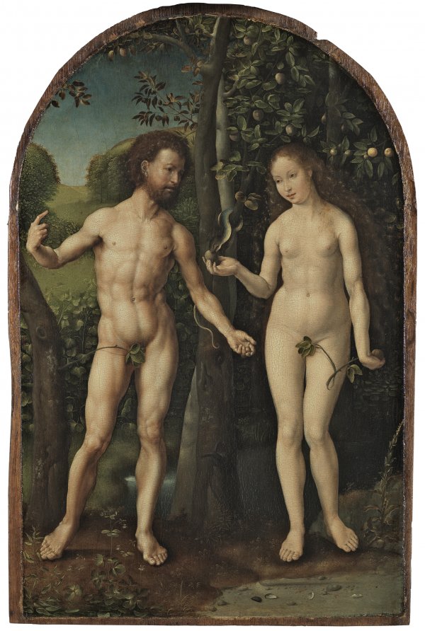 Adán y Eva. Jan  Gossaert