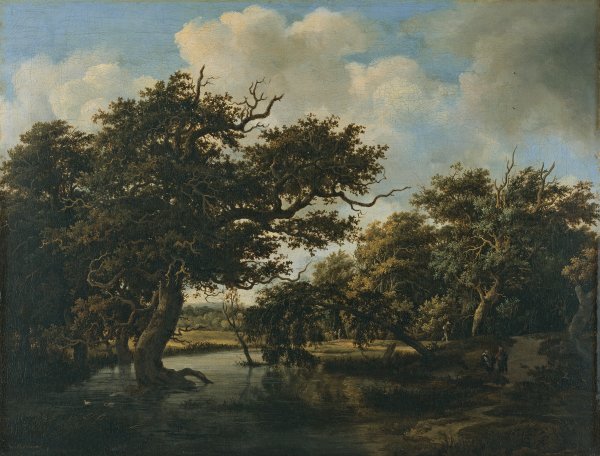 Woodland Pond. Bosque pantanoso, c. 1660-1663