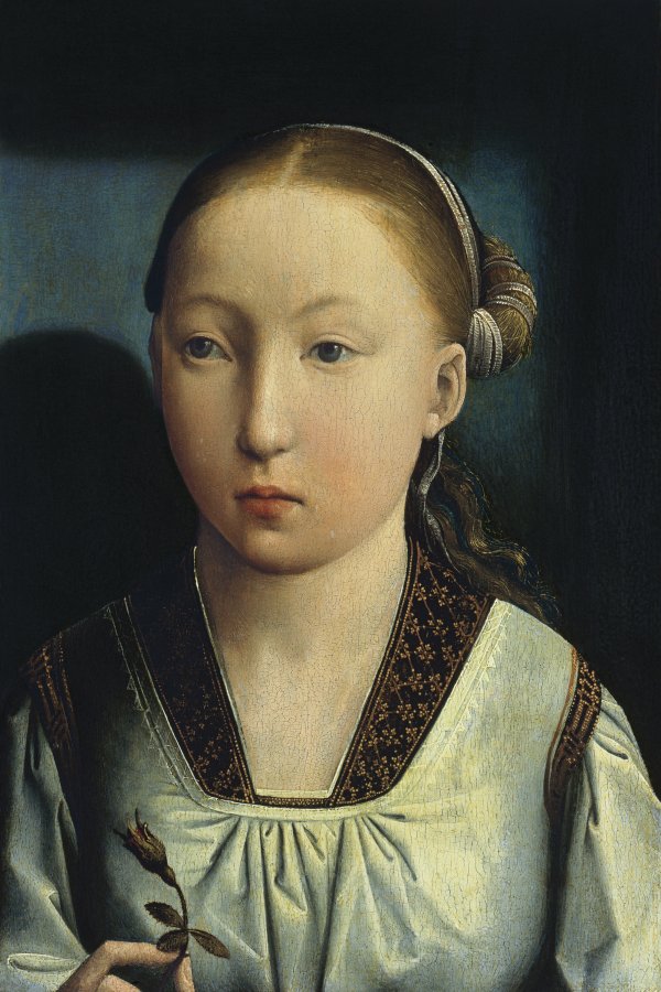 Portrait of an Infanta Catherine of Aragon (?). Retrato de una Infanta Catalina de Aragón (?), c. 1496