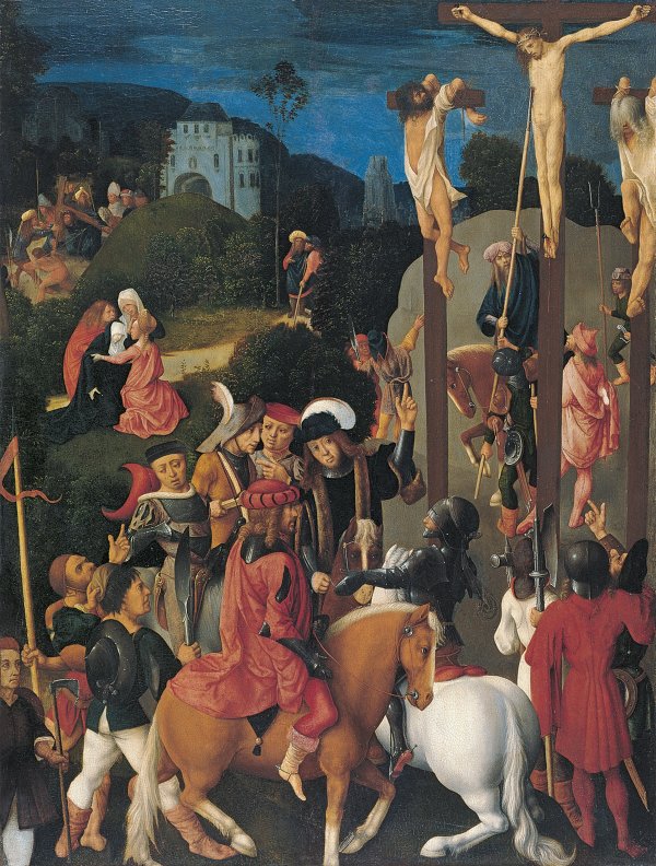 The Crucifixion. La Crucifixión, c. 1487
