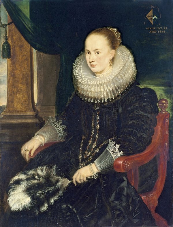 Portrait of Antonia Canis. Retrato de Antonia Canis, 1624