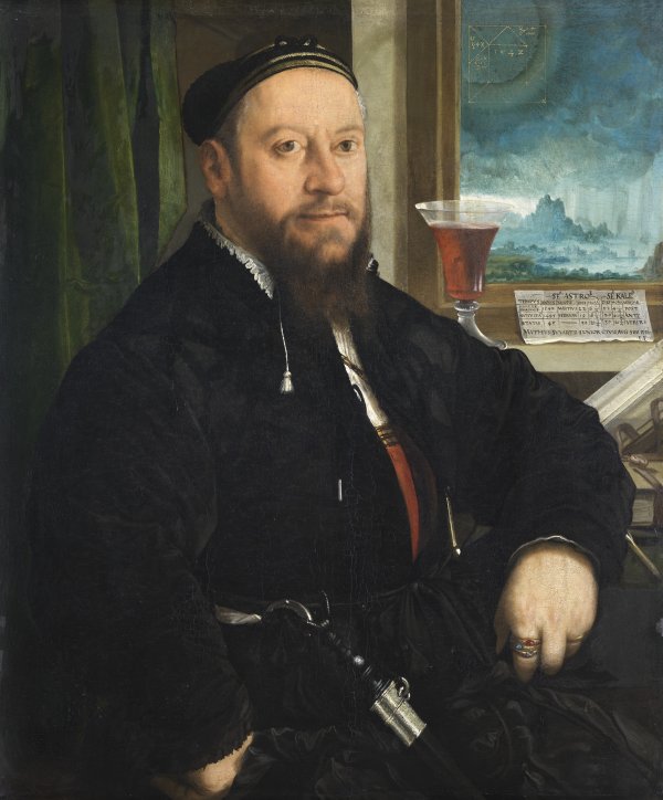 Portrait of Matthäus Schwarz. Retrato de Matthäus Schwarz, 1542