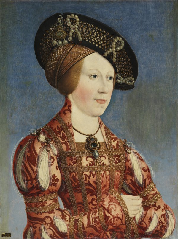 Portrait of Anne of Hungary and Bohemia. Retrato de Ana de Hungría y Bohemia, 1519