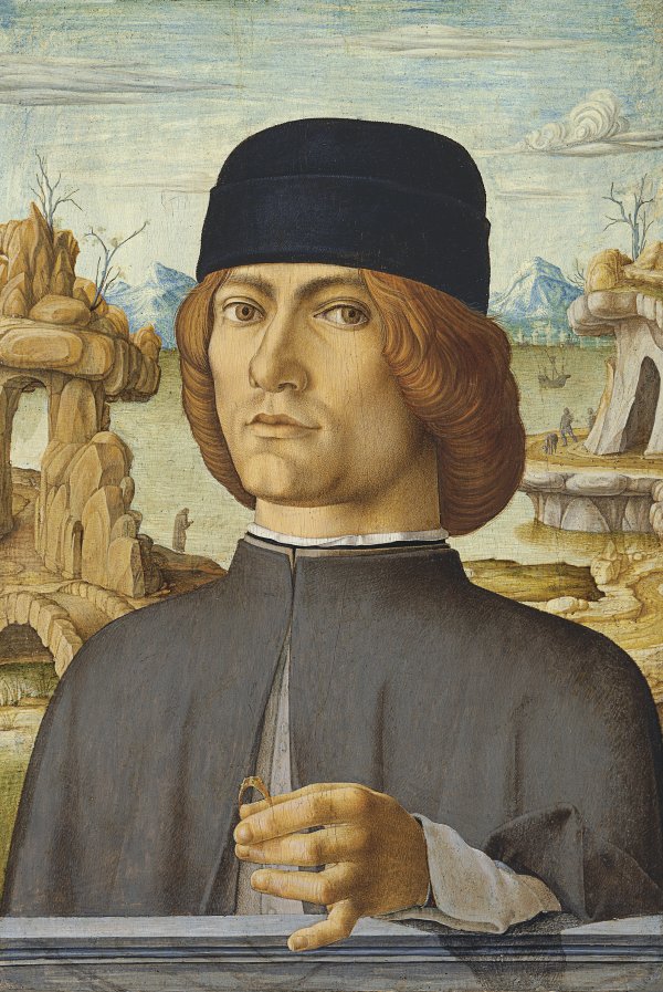 Portrait of a Man with a Ring. Retrato de un hombre con una sortija, c. 1472-1477