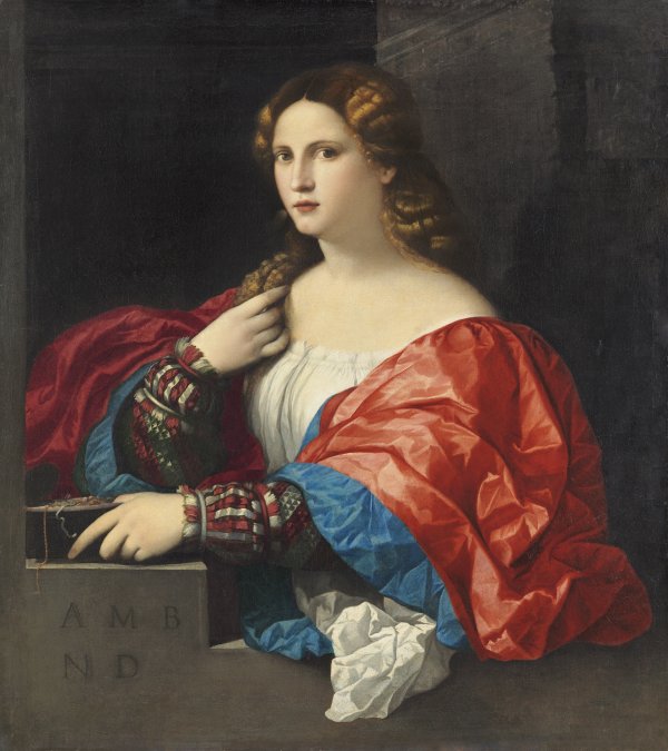 Retrato de una mujer joven llamada "La Bella". Palma EL VIEJO (Jacopo Negretti)