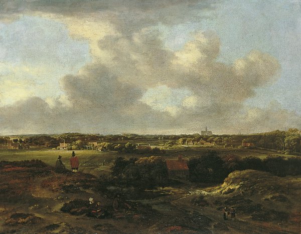 View of Haarlem from the Dunes. Vista de Haarlem desde las dunas, c. 1660-1670