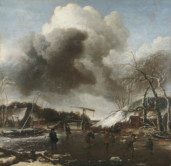 Winter Landscape. Paisaje de invierno, década de 1660