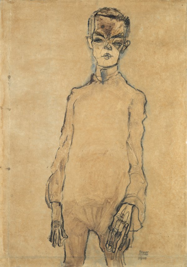 Autorretrato. Egon Schiele