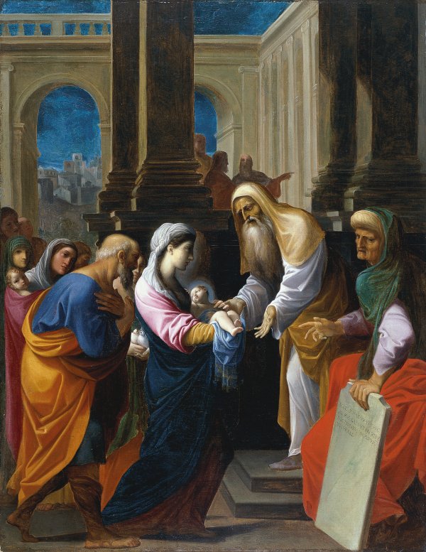 The Presentation of the Christ Child in the Temple. La Presentación del Niño en el templo, c. 1605
