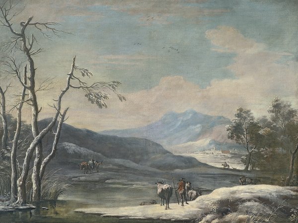 Winter Landscape. Paisaje de invierno, c. 1728-1729