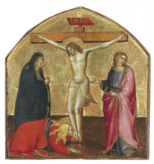 The Crucifixion. La Crucifixión, c. 1390