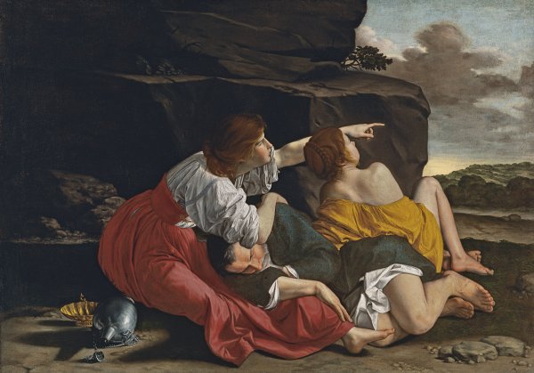 Lot y sus hijas. Orazio (taller) Gentileschi
