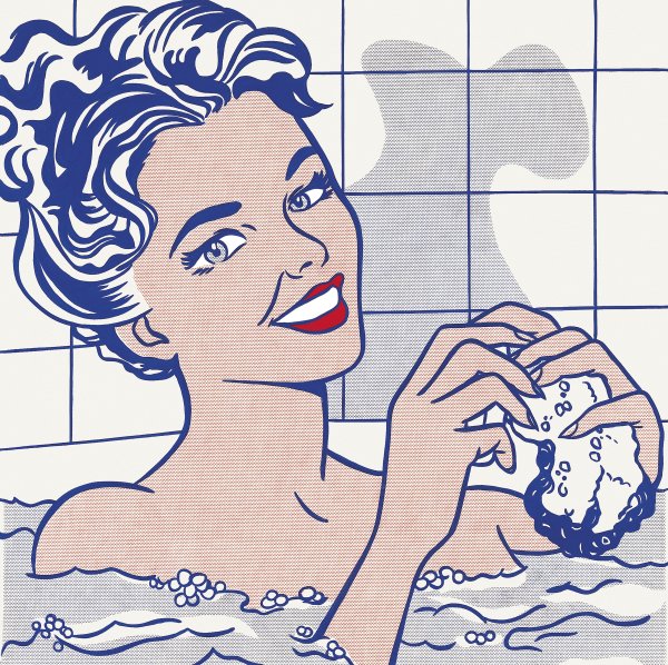 Mujer en el baño. Roy Lichtenstein