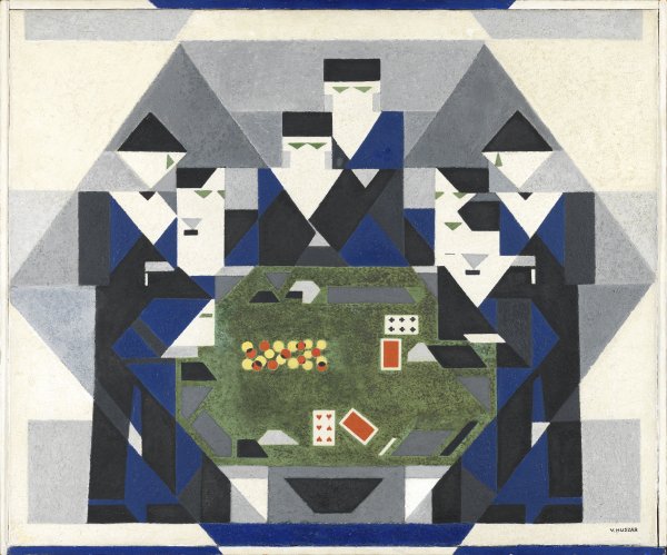 Baccarat Game. Juego de bacarrá, c. 1928-1929