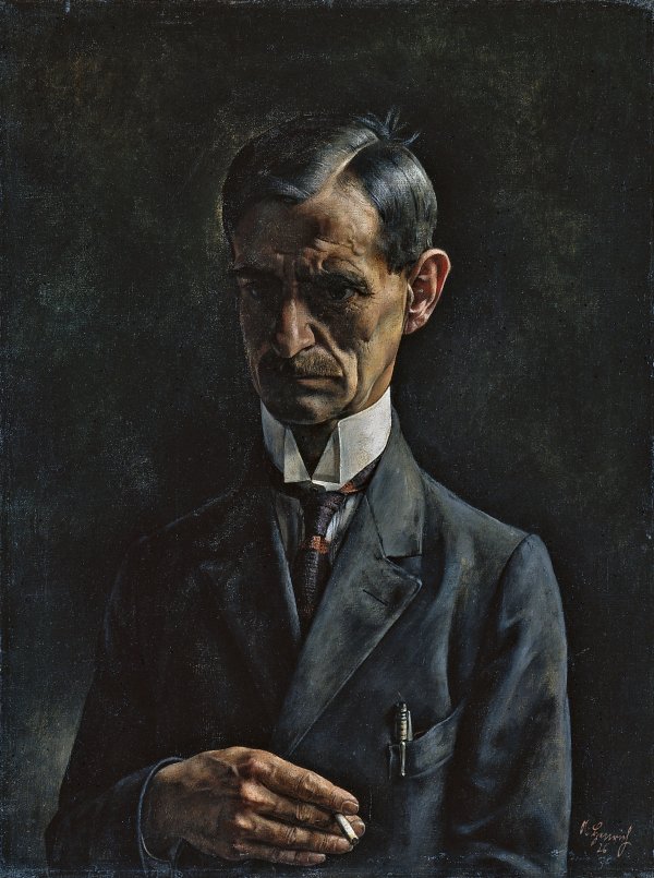 Retrato del pintor A. M. Tränkler. Albert Henrich