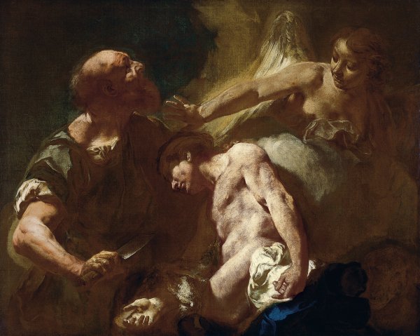 The Sacrifice of Isaac. El sacrificio de Isaac, c. 1715