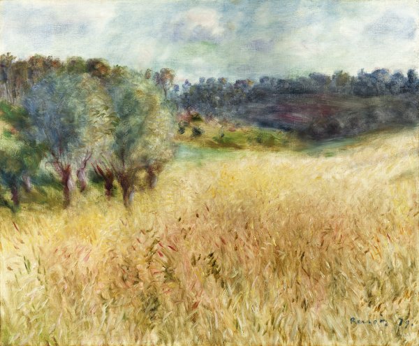 Campo de trigo. Pierre-Auguste Renoir