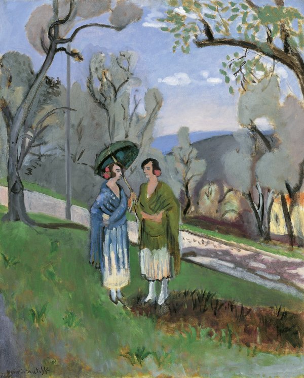 Conversation under the Olive Trees. Conversación bajo los olivos, 1921