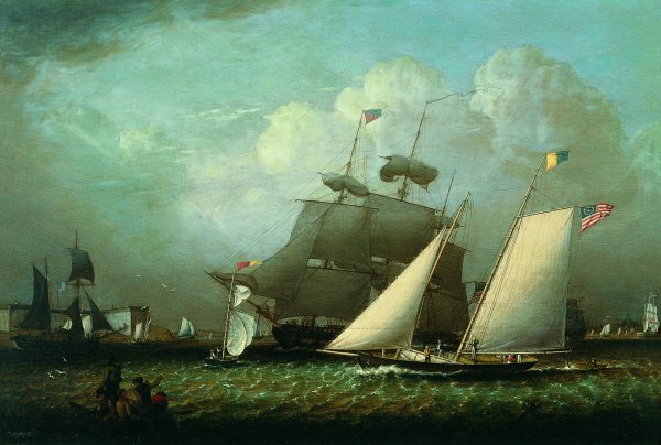 Picture of the 'Dream' Pleasure Yacht. Imagen del yate "Dream", 1839