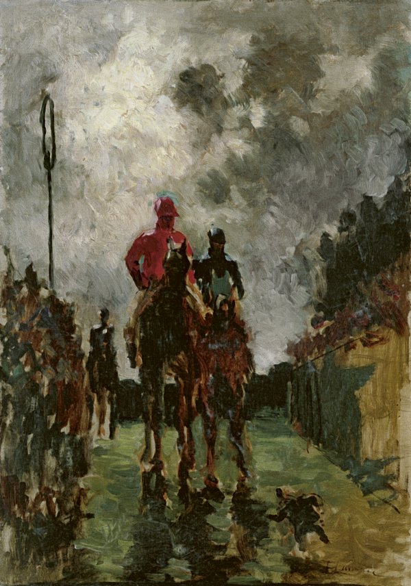 Los jockeys. Henri de Toulouse-lautrec