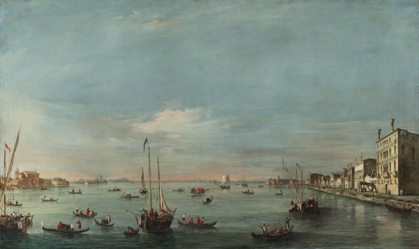Vista del Canal de la Giudecca con las Zattere. Francesco Guardi
