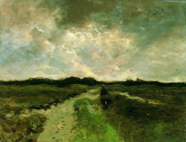 Crossing the Heath. Cruzando el brezal, c. 1885-1888