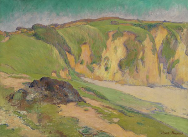The Cliffs at Le Pouldu. Los acantilados de Le Pouldu, 1887