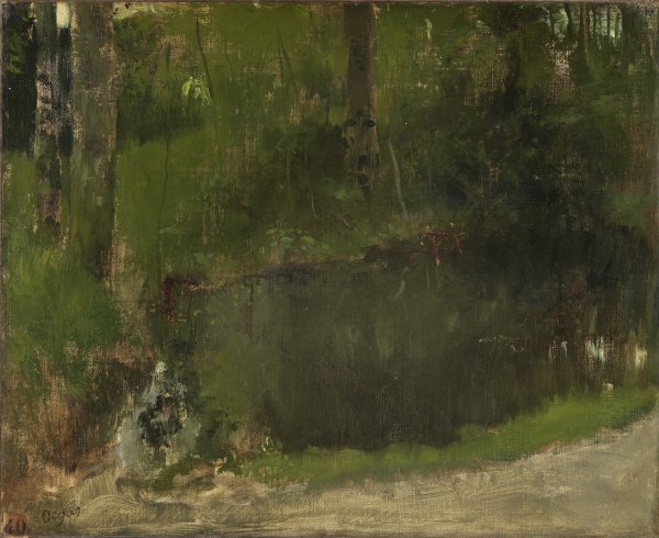 The Pond in the Forest - Degas, Edgar. Museo Nacional Thyssen
